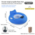 PowerFloat – Electric Propeller Inflatable Lounge Chair, Hands-Free Pool & Lake Cruiser