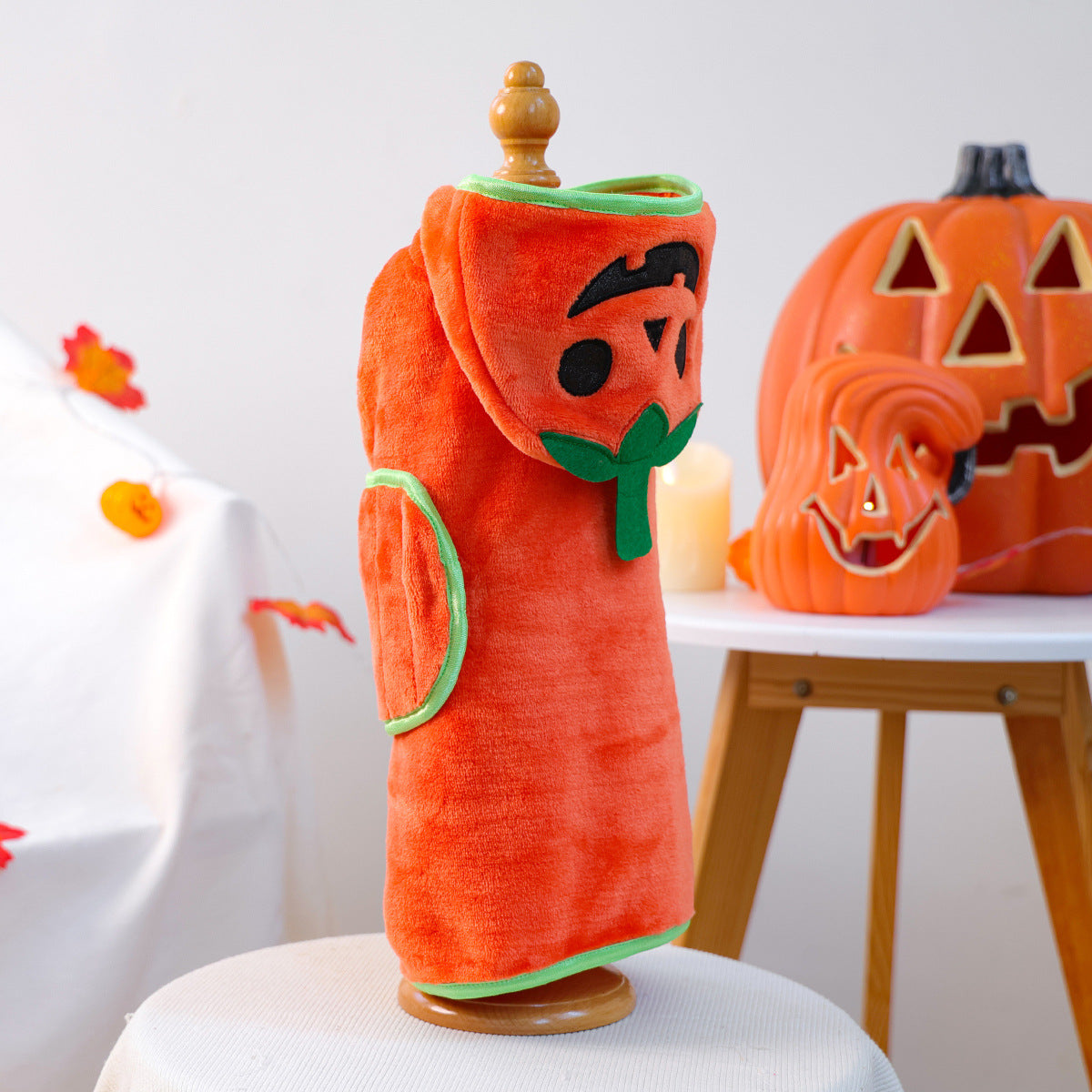 Halloween Pet Bath Towel Dog Cat Pumpkin Costume Robe Pet Supplies for Small Dogs