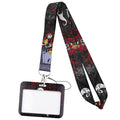 Spooky Halloween Funny Christmas Phone Strap ID Card Holder Work Badge Student Card Lanyard