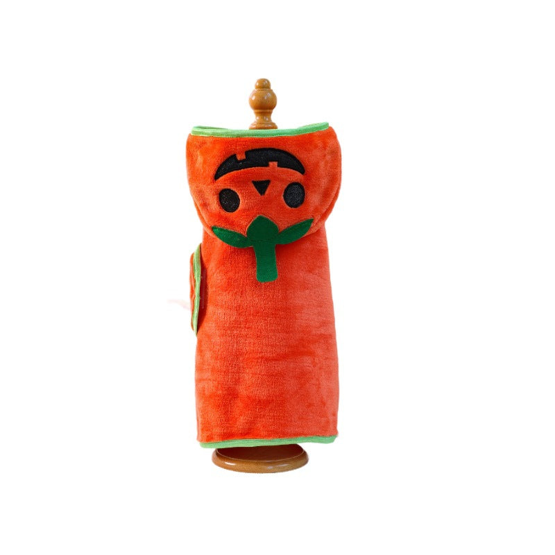 Halloween Pet Bath Towel Dog Cat Pumpkin Costume Robe Pet Supplies for Small Dogs